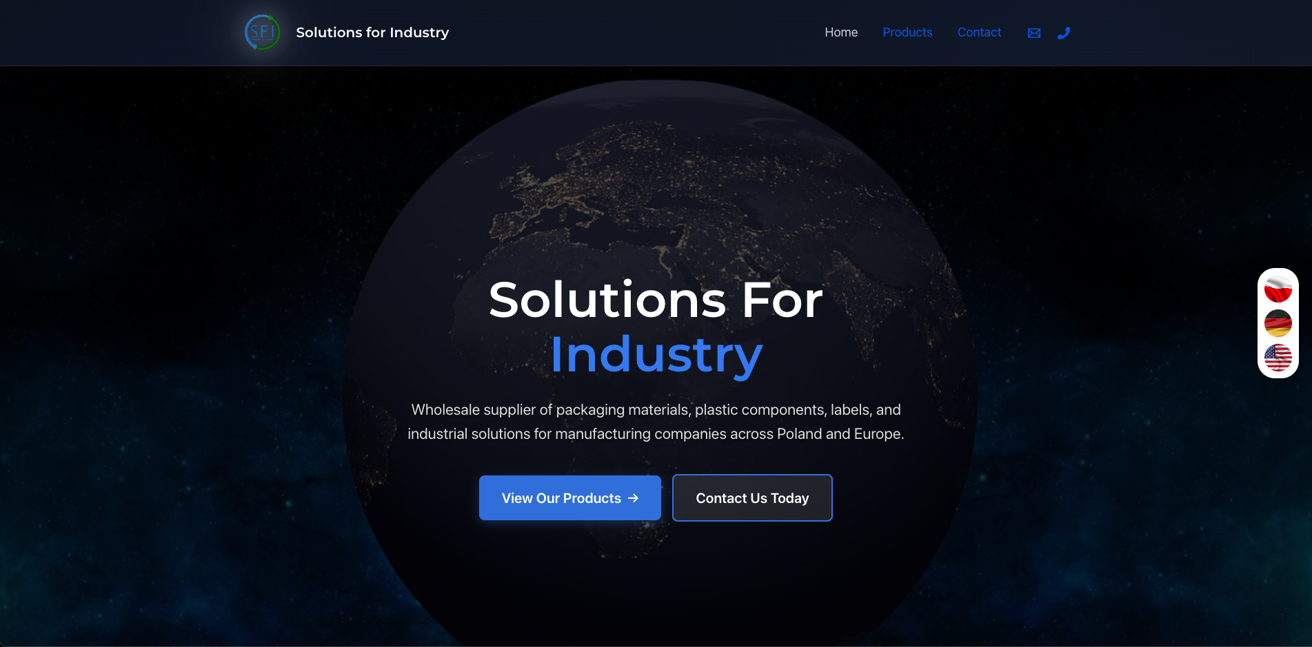 SFI Business Website image